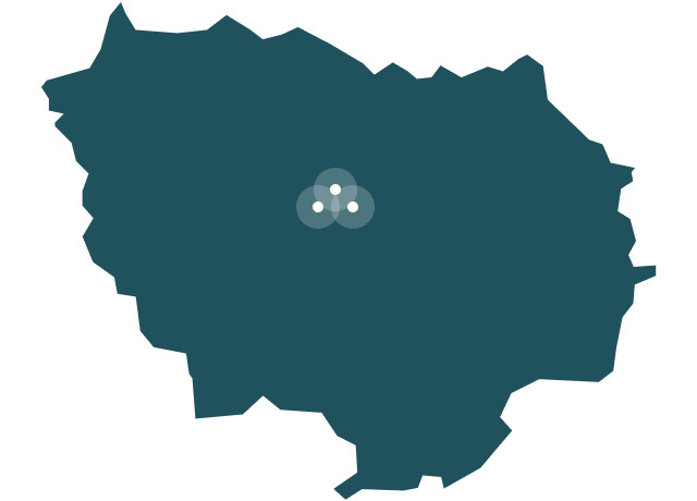 Carte des bénévoles CISIC - Île-de-France