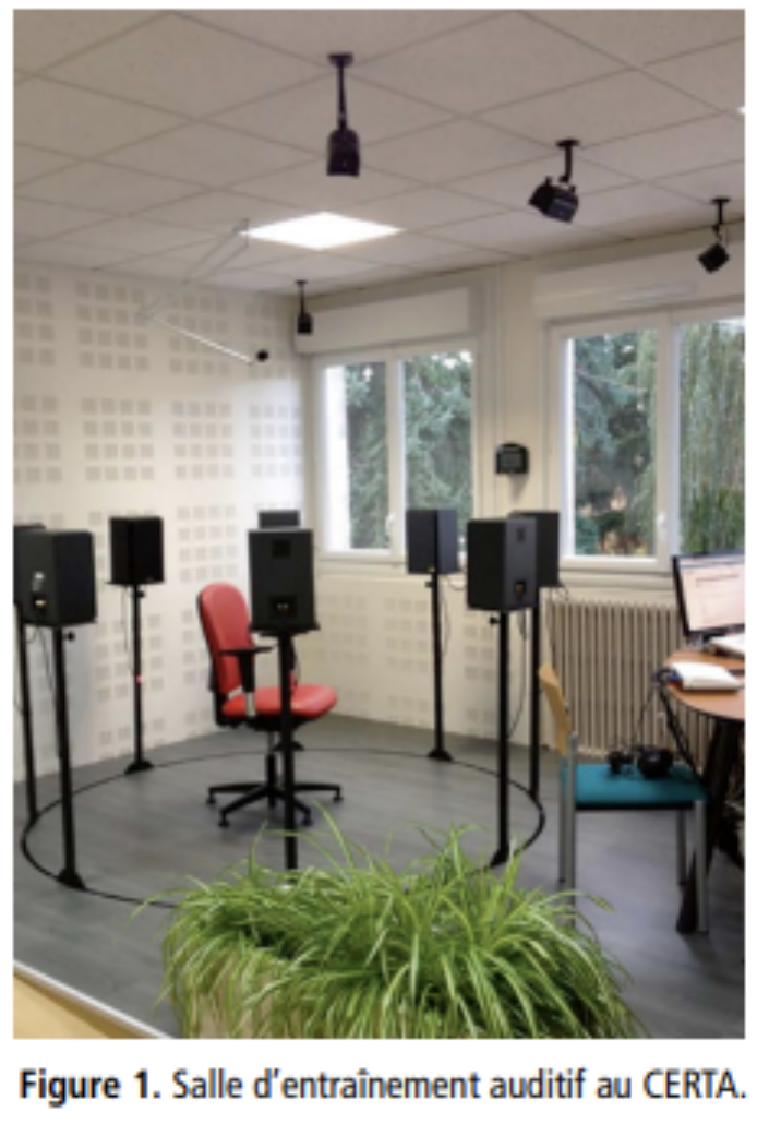 Salle d'entraînement auditif au CERTA