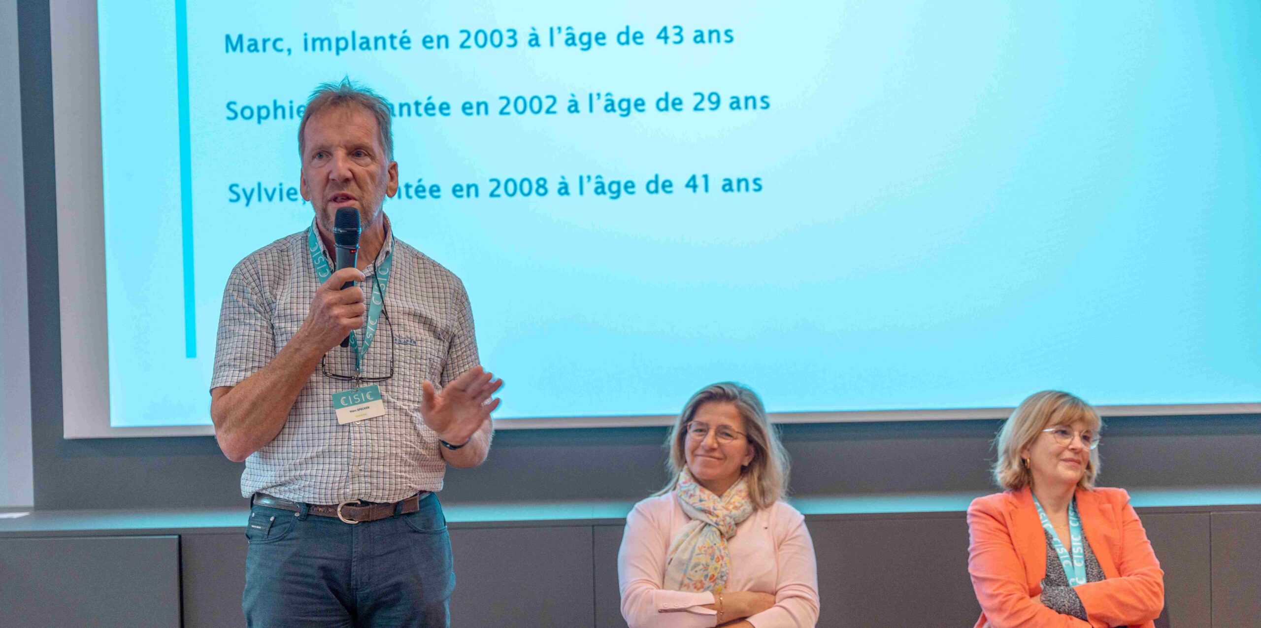 Témoignages d'adhérents implantés lors de la journée d'information